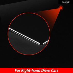 ベンツ GLE W167 2019-2024 カーボンセンター コンソール ダッシュボード エアベント パネル トリム ストリップカー インテリア アクセサリー ステッカー - Piano Black4