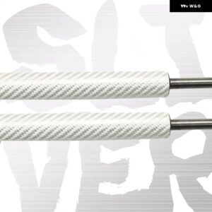 フォーク スワーゲン ポロ 9N_ ハッチバック 2001-2009 500MM リア トランク ブーツ ガスストラット スプリング ダンパー ショック - Silver Carbon Fiber