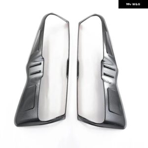 いすゞ D MAX D-MAX DMAX 2021-23 ABSブラックリアライトカバー トリム テールライト ランプ フレーム アクセサリー 外装 - ABS carbonfiber