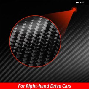 PERODUA BEZZA 2016-2023 カーボンサブパイロット ダッシュボード エア アウトレット ベント パネル トリム カバー インテリア アクセサリー ステッカー - Black carbon RHD