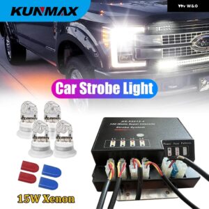 80ワット HID バルブ 4IN1 HID HIDE A WAY 緊急ハザードストロボライト HID ストロボライト KF-L3010 - 80W Xenon