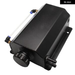 1L/2L ラジエーター 冷却液 オーバーフロー ボトル 合金 オイルキャッチタンク ラジエーター オーバーフロー 冷却液 缶カーパーツ - Black 2L