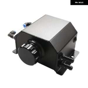 1L/2L ラジエーター 冷却液 オーバーフロー ボトル 合金 オイルキャッチタンク ラジエーター オーバーフロー 冷却液 缶カーパーツ - Black 1L