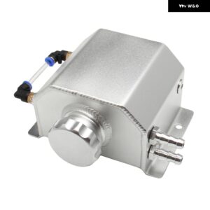 1L/2L ラジエーター 冷却液 オーバーフロー ボトル 合金 オイルキャッチタンク ラジエーター オーバーフロー 冷却液 缶カーパーツ - Silver 1L