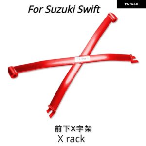 スズキ ワゴン E+X5 CSWIFT リアナシャーシ部品 フロントタワーストラットバーアクセサリー補強ロッド アンチロール アンチ揺れ - For CSwift X rack