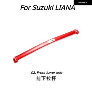 スズキ ワゴン E+X5 CSWIFT リアナシャーシ部品 フロントタワーストラットバーアクセサリー補強ロッド アンチロール アンチ揺れ - 02 Front lower link2