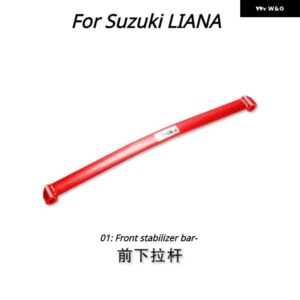 スズキ ワゴン E+X5 CSWIFT リアナシャーシ部品 フロントタワーストラットバーアクセサリー補強ロッド アンチロール アンチ揺れ - 01 Front bar