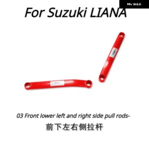 スズキ ワゴン E+X5 CSWIFT リアナシャーシ部品 フロントタワーストラットバーアクセサリー補強ロッド アンチロール アンチ揺れ - 03 Front lower