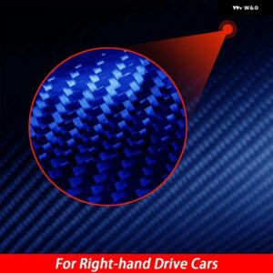 PERODUA BEZZA 2016-2023 カーボンウィンドウリフトスイッチ コントロール パネル トリム カバー カー インテリア アクセサリー 装飾 ステッカー - Blue Carbon RHD