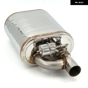 2インチ 2.36インチ 2.5インチ 2.75インチ 3インチ インチマフラーダンプ バルブ ステンレス 排気カットアウト付き - 51MM muffler Left