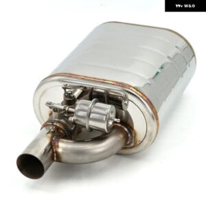 2インチ 2.36インチ 2.5インチ 2.75インチ 3インチ インチマフラーダンプ バルブ ステンレス 排気カットアウト付き - 63MM Right Muffler