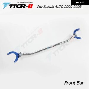 スズキ アルト 2000-2019 アクセサリーフロントストラットバーシャーシ部品補強アンチチルトプルロッドスウェイバーリンク - Front Bar 2000-08