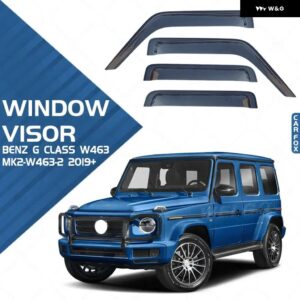 ベンツGクラス W463 W461 ウィンドウバイザー DOOR VISOR ウィンドウウェザーガード ドアバイザー ベントシェード ブライトストリップアクセサリー - MK2-W463-2 2019