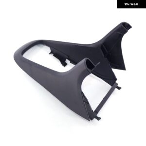 1セット ブラック L 5K0 863 680 カーパーツセンター コンソール ギア シフト ノブ フレーム 5K0863680 ゴルフ MK6 - Black