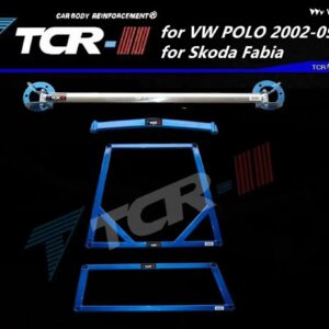 サスペンション ストラットバー VW ポロ 2002-2009 シュコダファビアカーアクセサリースタビライザーバーカー スタイリング 補助タンクテンションロッド - 2002-2009