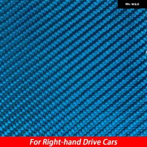 PERODUA MYVI 2017-2023 カーボンウィンドウリフトスイッチ コントロール パネル トリム カバー カー インテリア アクセサリー 装飾 ステッカー - Light blue RHD