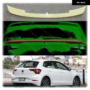 VW フォーク スワーゲンモデル ポロ 2019-24 ABS ミドルスポイラー カーボンの外観 - Glossy Black