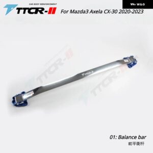 フロントスタビライザー ストラットバー MAZDA3 BP 2019-24 アッパー エンジン STB ストラットタワーブレース揺れ防止サスペンション - Blue