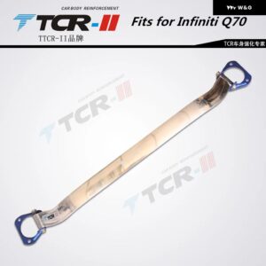 サスペンションボディ補強インフィニティ Q70 ストラットバーカーアクセサリースタビライザーバーテンション 合金 ロッドに適合 - Blue