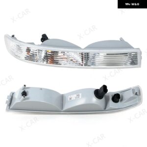 1ペア GM2520188 GM2521188 GMC サバナバン 1500 2500 2003-2019 フロント バンパー フォグランプ ウィンカーランプ - White With Bulbs