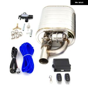 2インチ2.5インチ 3インチインチマフラー ダンプ バルブ ステンレス 電気排気カットアウト リモコンセット OBD コントロール - 76MM R with control