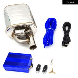 2インチ2.5インチ 3インチインチマフラー ダンプ バルブ ステンレス 電気排気カットアウト リモコンセット OBD コントロール - 51MM Left with Pump