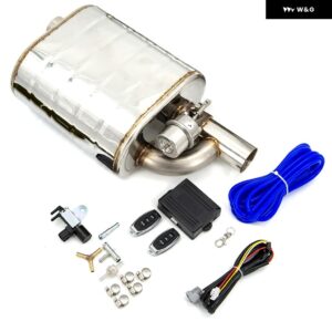 2インチ2.25インチ 2.5インチ 3インチ マフラーダンプ バルブ ステンレス 電気排気カットアウト リモコンセット OBD コントロール - 63MM Left andcontrol