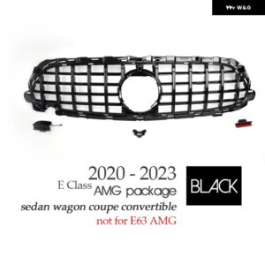 W213 覚悟 GTR パナメリカーナ フロントウォーク ブラックシルバー メルセデス Eクラス フェイスリフト セダン ワゴン クーペ コンバーチブル 2020 - 2022 - Silver