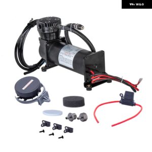 MAXPOWER エア ポンプ エアコン プレッサー PENUMATIC エアサスペンション システム スペアパーツ チューニング車両部品 - OUTLET 14ASC black