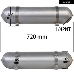 5ガロンアルミ先行エア シリンダー エアタンクエア圧エアサスペンション システム チューニング車両部品 - 5 Gallon