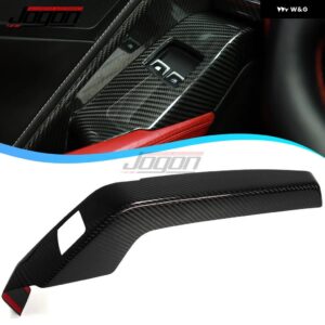 シボレー カーボン トリム コルベット C7 ZR1 Z06 2014-2018 2019 ドア パネル アームレスト カバー ウィンドウリフト - door armrest