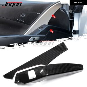 シボレー カーボン トリム コルベット C7 ZR1 Z06 2014-2018 2019 インテリア ドアハンドル カバー トリム 装飾 カバー - 2pcs set