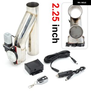 2インチ 2.25インチ 2.5インチ 3インチ Y シングル パイプ バルブ 電気排気カットアウト ON/OFF バルブ コール付き 304 ステンレス - 2.25 Inch type2
