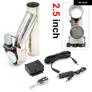 2インチ 2.25インチ 2.5インチ 3インチ Y シングル パイプ バルブ 電気排気カットアウト ON/OFF バルブ コール付き 304 ステンレス - 2.5 Inch type2