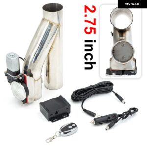 2インチ 2.25インチ 2.5インチ 3インチ Y シングル パイプ バルブ 電気排気カットアウト ON/OFF バルブ コール付き 304 ステンレス - 2.75 Inch type2