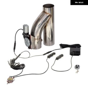 2インチ 2.25インチ 2.5インチ 3インチ Y シングル パイプ バルブ 電気排気カットアウト ON/OFF バルブ コール付き 304 ステンレス - 2.5 Inch type3