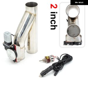 2インチ 2.25インチ 2.5インチ 3インチ Y シングル パイプ バルブ 電気排気カットアウト ON/OFF バルブ コール付き 304 ステンレス - 2.0 Inch type1