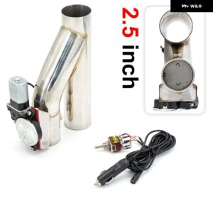 2インチ 2.25インチ 2.5インチ 3インチ Y シングル パイプ バルブ 電気排気カットアウト ON/OFF バルブ コール付き 304 ステンレス - 2.5 Inch type1