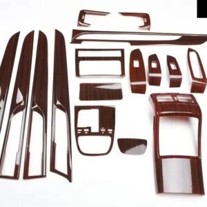 GAC GS5 2019-21 22 アクセサリードア ウィンドウリフター スイッチ コントロール パネル カバー トリム カーボンパターンギア パネル - Wood Grain A