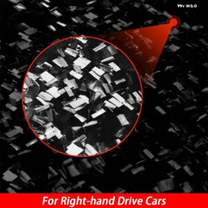 インフィニティ Q50 2014-2020 カーボンドアシートメモリ ボタン パネル カバー トリム 車内 装飾 アクセサリー ステッカー - Forged Carbon Fiber5