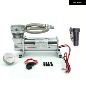 自動ウォータートラップオイルと水の分離器/ フィルター PENUMATIC DC 12V 480C 200PSI 1/4OR3/8NPT エアサスペンションコンプレッサー ポンプ - 1 4NPT Silver