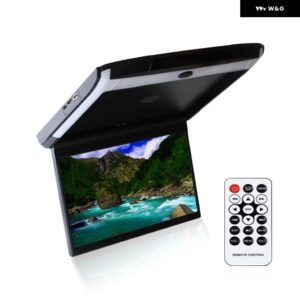 11.6インチ MP5 車ルーフモニター TV フリップダウン 1080P ビデオ HD スクリーン プレーヤー IPS スクリーン ブルー周囲光 USB SD HDMI FM オーディオ 出力 - Black
