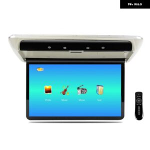 11.6インチ MP5 車ルーフモニター フリップダウン HD ビデオプレーヤー 1080P IPS スクリーン USB SD HDMI FM オーディオ 出力ビデオ オーディオ 入力 - GRAY