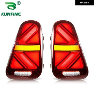 2X テールライト MW ミニクーパー R50 R52 R53 2001-2006 LED ダイナミックウィンカー プラグアンドプレイテールランプ テールライト - Clear version