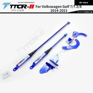 VW ゴルフ VII MK7 MK7.5 MK8 2014-21 ダンピングソフトスウェイバーアクセサリーバランスバー - Front Rear