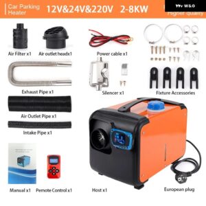 ディーゼル パーキング ヒーター 24V 220V 5KW-8KW 双方向 リモコン パーキング ヒーター 低騒音大穴 加熱キット - 12V 24V 220V Heater