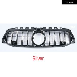 GT Aクラス W177 GT 大丈夫垂直フロント バンパー レーシングカー A180 A200 A260 A35 スポーツセダンフロント グリル - Silver