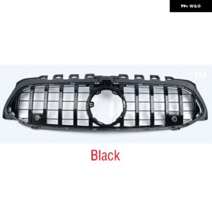 GT Aクラス W177 GT 大丈夫垂直フロント バンパー レーシングカー A180 A200 A260 A35 スポーツセダンフロント グリル - black