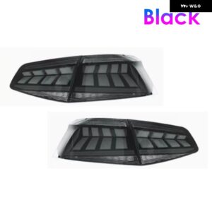 LED テールライト VW パサート B8 2016-19 ダイナミックウィンカー テールランププラグアンドプレイブレーキリバースフォグ DRL テールライト - Black