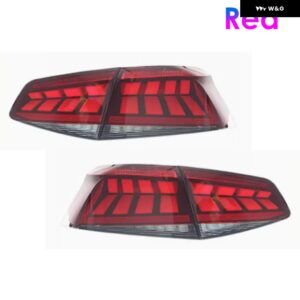 LED テールライト VW パサート B8 2016-19 ダイナミックウィンカー テールランププラグアンドプレイブレーキリバースフォグ DRL テールライト - Red